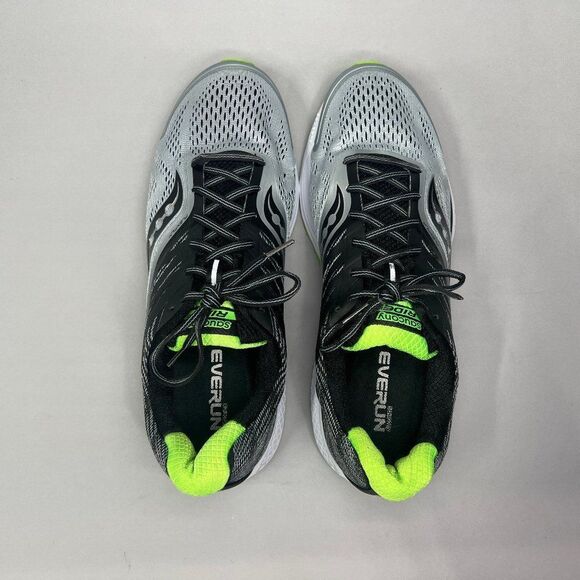 Saucony Ride 10 Running Shoes Mens Size 13 Black Grey Athletic Training Sneakers - Picture 9 of 11